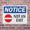 Signmission Exit Sign, Plastic, 14 in W, 10 in H, Not An Exit OS-2PACK-NS-P-1014-L-15164 - alternate 7
